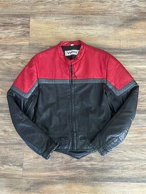 Vintage Vetter Padded Leather Motorcycle Jacket Small
